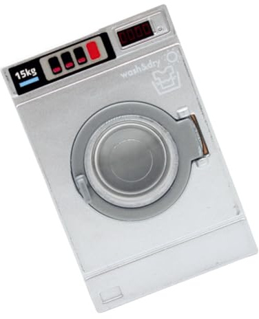 MUSISALY Machine À Laver Et Sèche-Linge Miniatures pour Maison De Poupée, Accessoire De Buanderie