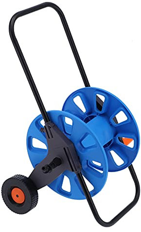 Chariot enrouleur de tuyau d'arrosage, chariot enrouleur de tuyau d'arrosage portable en aluminium, chariot à pousser manuellement pour pelouses, jardins, irrigation pastorale, nettoyage de voiture