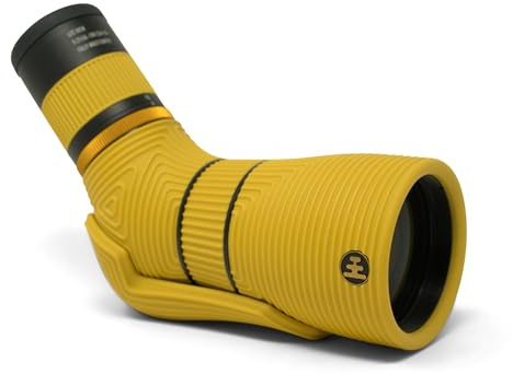 Nocs Provisions Lite View 9-27x56mm Spotting Scope – Compact, Fully Multi-Coated, Anti-Scratch Optics for Adults & Kids, Ideal for Bird Watching, Hiking, Wildlife & Outdoor Travel - Ochre Yellow