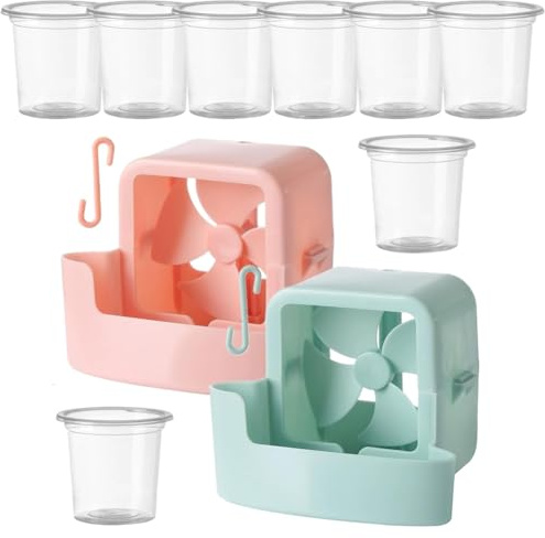 GNURBDILFO Floor Fan Cooling Attachment Hangable Household Ice Box Attachment Fan Mist Cooling Adapter Floor Fan Cooling Artifact