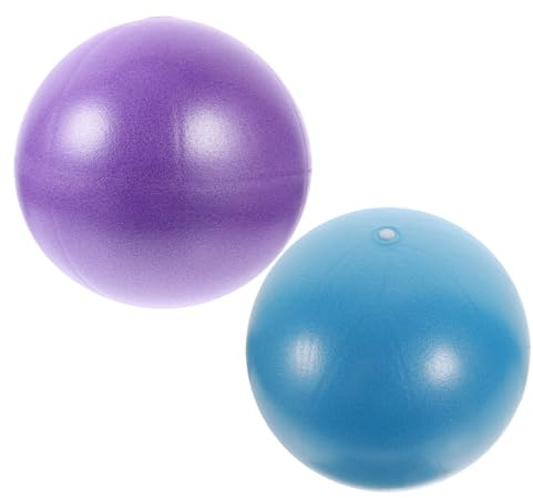 UPKOCH 2 Stück-Pack Fitnessbälle aus PVC für Yoga und Pilates 9 Zoll Weiche Übungsbälle zur Muskelstraffung und Komfortablen Anwendung Beim Home Workout