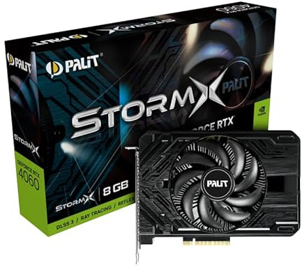 Dell Palit Storm X Nvidia GeForce RTX 4060 Grafikkarte - 8 GB GDDR6-3X DisplayPort 1x HDMI - Ray Tracing - Gaming - 3X DisplayPort 1x HDMI - Neu & OVP