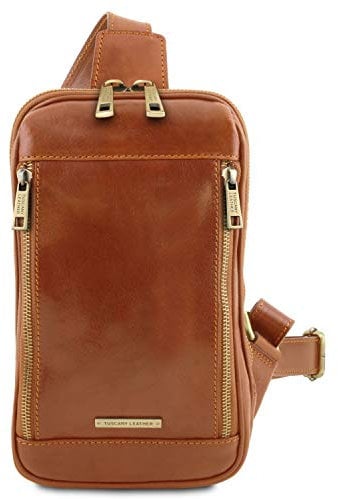 Tuscany Leather Martin - Brusttasche aus Leder - TL141536 (Honig)