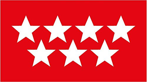 Sticker Flagge Rechteck Madrid Groß