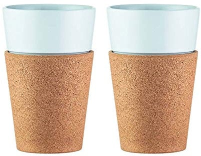 Bodum - 11582-109 - Bistro - 2 pcs Tazas c/Manga de Corcho - 0,3 l