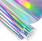 VINYL FROG Holografische Vinylrolle, selbstklebend, 30,5 x 152,4 cm, Spektrum, silberfarben, Regenbogenfarben, permanentes Vinyl mit Kamee und Ausstechern zur Dekoration