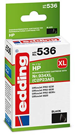 edding Druckerpatrone ersetzt HP 934XL, C2P23AE Kompatibel Schwarz EDD-536 18-536