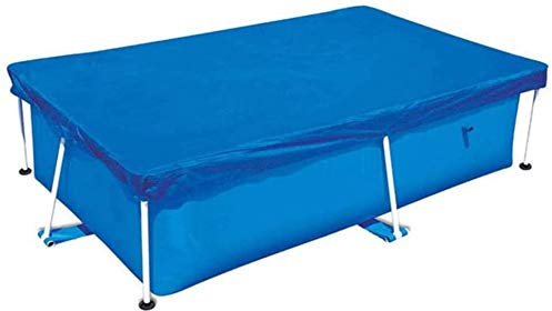 Yobby Pool Abdeckplane Rechteckig 300cmx201cmx66cm,Poolabdeckung Schutzplane Regenfest Staubdicht Abdeckung für Schwimmbad,Blau