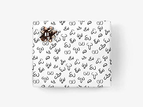Geschenkpapier - DICKE FREUNDE - typealive - 50 x 70 cm, gefalzt - lustige, schöne Geschenkbögen für Geburtstage, Hochzeit und Weihnachten