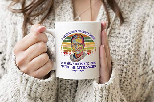 Ruth Bader Ginsburg Notorious RBG Quote Feminist Gift Weißer Becher Kaffee Tee Mug Cup 330 ml Becherschale Tasse