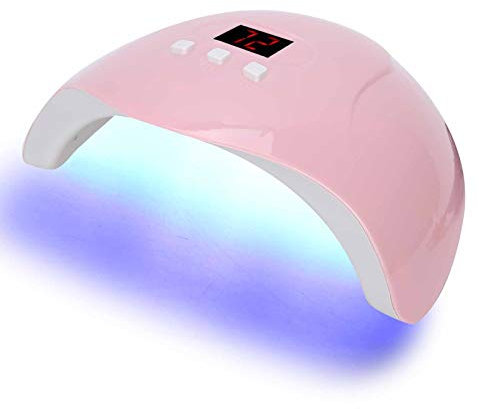 54W Portable Nail Dryer, Professional Nail Gel Polish Lamp, LED UV Nail Art Curing Light Manicure Light Machine Tool Art Tool for All Kinds of Nail Polish