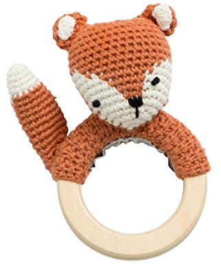 Sebra - Häkel-Rassel - Sparky der Fuchs - Fox Tail red