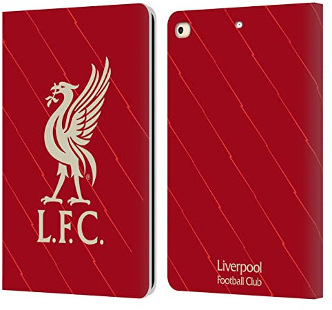 Head Case Designs Licenza Ufficiale Liverpool Football Club Home 2021/22 Custodia Portafoglio in Pelle Compatibile con Apple iPad 9.7 2017 / iPad 9.7 2018