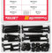 YEEZET Schrauben M8 80 Pcs Sechskantschrauben Unterlegscheiben Federringe und Muttern Sortiment Kit (8.8 Kohlenstoffstahl)
