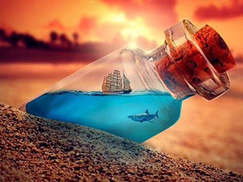 5000 Pieces Jigsaw For Adults Puzzle Family Little shark Suitable for Adults,Teenagers and Families Halloween Game Decompression Toys Gift Finished size 156.5×105.5cm