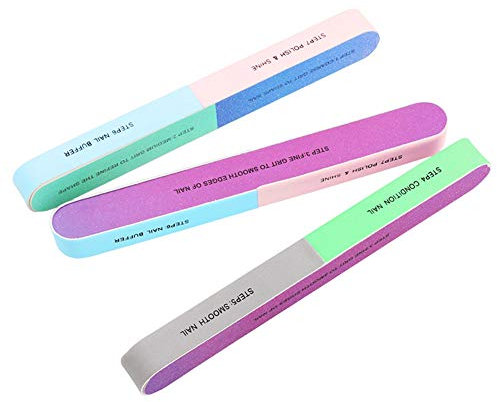 Limes à Ongles Professionnelles, Outils de Polissage et de Coiffage pour Ongles, Manucure et Manucure Multi-faces, Outil de Pédicure Coloré, Polisseuse Ponceuse