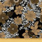 HEKO PANELS Stoff Oxford Wasserdichte Meterware CanvasPolyester Stoff Zum Nähen Nähstoffe Möbelstoffe Dekostoffe Handwerken Wasserabweisend Blickdicht Blumen Cappuccino Schwarz 100 x 155 cm