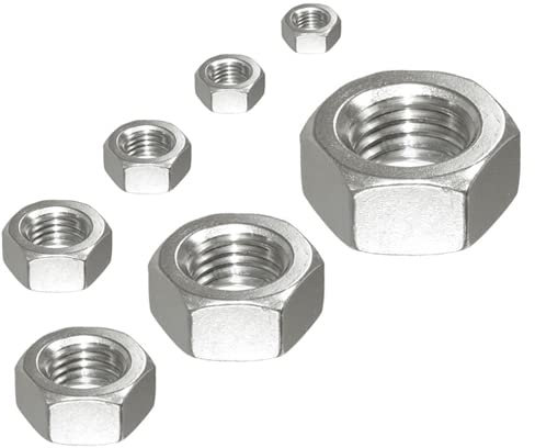 Muttern mit Linksgewinde, DIN 934, Edelstahl V2A - Sechskantmutter LINKS (M6, 5)