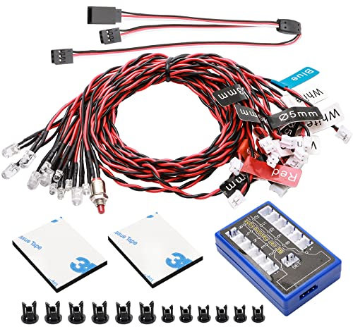 Pxyelec RC Cars 12 System Kit 5 Operation Modes for 1/10 1/8HSP TAMIYA CC01 SCX10 Modified Part