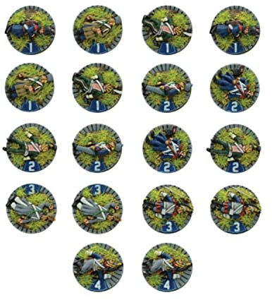 Napoleonic French Casualty Markers Epic Scale Miniatures for Black Powder by Warlord Games - Highly Detailed Napoleonic Era for Table-top Wargaming