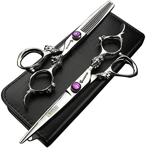 Friseurschere Superscharfe Friseurschere 6 Zoll/7 Zoll Schere zum Schneiden von Haaren, stabiles Handgefühl (6-Zoll 2Stück)