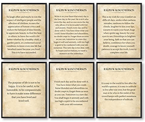 97 Decor Ralph Waldo Poster – Ralph Waldo Emerson Gedicht Blechschilder, Erfolgszitat, inspirierendes Zitat, Literarisches Poster, lustiges Vintage-Schild, Pub, Bar, Küche, Badezimmer, Heimdekoration