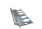 Renoplast® V Perfil de Escalón de Aluminio para Pisos de Resina Epoxi | 200cm Alu | Perfil de Borde de Escalón | Perfil Angular de Escalera | Zócalo para baldosas | Perfil de Esquina Combinado