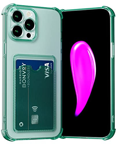 AKABEILA Case for iPhone 11 Pro Max Clear Slim Phone Case Soft TPU Wallet Case Bag Cover with Card Slot Holder Shockproof 6.5 Inch