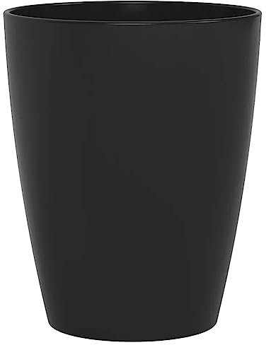 Rotho Caruba Gobelet en plastique 0,25 l Surface extérieure structurée sans BPA Passe au lave-vaisselle Jardin Camping Enfants Enfants (Noir)