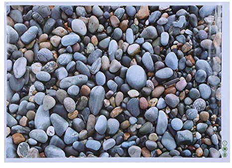 Natudeco 3D-Badematte Mit Kopfsteinpflaster, Badezimmerteppich, Kieselstein-Bedruckte Badematte, Rutschfeste Bodenmatte, Stein-Design, Grau, Klein bis Mittelgroß