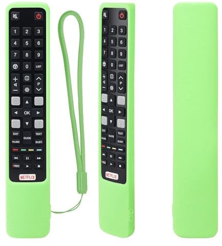 JIROAOTIC Silicone Remote Case Compatible with TCL RCA RC802N ARC802N YUI1 YUI2 YLI2, Protective Remote Control Shell Compatible with TCL 4K UHD QLED Smart TV Remote Cover