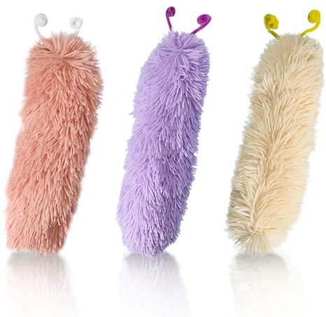 YAODHAOD Katzenminze-Spielzeug für Katzen, 3 Stück, Katzenminze, Spielzeug zur Zahnreinigung, interaktives Katzen-Kicker-Spielzeug, mit Katzenminze gefüllte (Raupe)