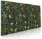 Schwarzes ästhetisches Vintage-Mauspad, botanisches Gaming-Mauspad, XXL, niedlicher Wald, grüne Pflanze, Natur, Blumenmuster, großes Mauspad, großes Mauspad, rutschfest, genähte Kanten, lange Matte