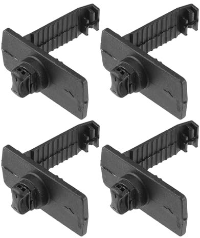 VekAuto 4 Pcs Car Holder Retainer Compatible for Honda for Acura, Durable Anti-Slip Plastic Black L Type Floor Mat Fixing Clips