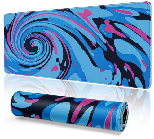 EFISH Gaming Mouse Mat Large Mouse Pad (31.5 x 11.8) Washable Laptop Desk Pad, Japanese Keyboard Pad, Non-Slip Rubber Base Desk Mat for MacBook, PC, Laptop, Office