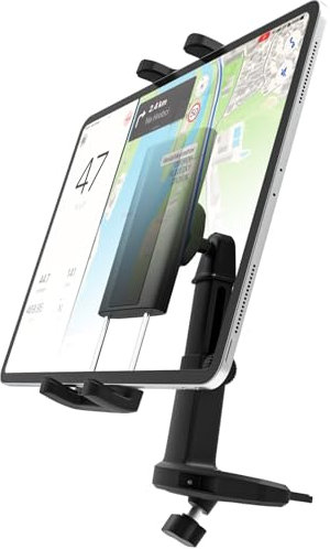 LYFPOOM Support Tablette Voiture CD, pour 4-13 Pouces iPad Téléphone,Rétractable Support Telephone Tablette Lecteur CD Voiture, pour iPad Pro 12.9 Air Mini, Samsung Tab, Kindle Fire HD, iPhone