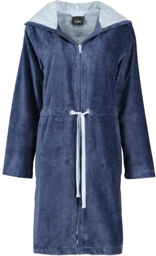 Cawö Bademäntel Damen Kurzmantel mit Kapuze Home 822 sea - 10 L