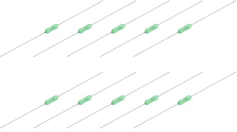 QUARKZMAN 50Pcs Fusible Micro 1A 250V à Déclenchement Rapide Axial ligneé 2,4x7mm Fusible de Barrière Électrique pour Moteur Transformateur Appareil Électrique Industriel Domestique Vert