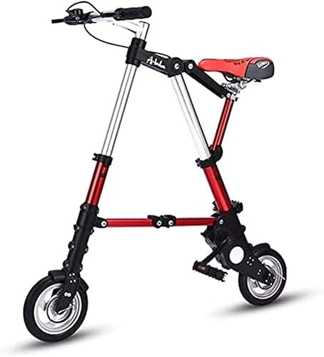 ZHANGshouf 8-tums hopfällbar cykel, lätt aluminium hopfällbar cykel, bekväm justerbar stadscykel, aluminiumram, utomhus resecykel för män och kvinnor