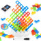 70 PCS Tetra Tower Balance Game, Team Tower Stacking Game for Kids & Adults Party Game, Swing Stack Balance Toy Perfect for Family Games, Travel, Gifts for Kids Boys Girls