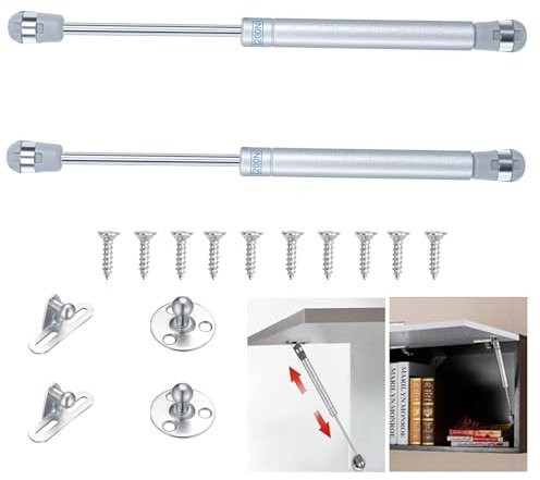 2 PCS Amortiguadores de Gas 200N, pistón de gas para puertas, gato neumático para muebles, Bisagra de pistón Gas, Pistones a Gas Muebles Cocina Amortiguadores Muebles Bisagras Puertas Cocina