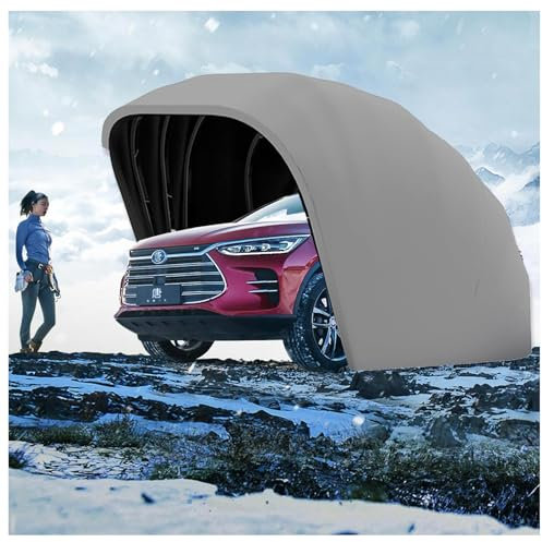 Tettoia per Posto Auto Coperto Resistente a Tutte Le Condizioni atmosferiche, tettoia per Garage semiautomatica Retrattile Pieghevole per Vari Modelli, Copertura per Auto Esterna