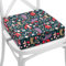 Rehausseur chaise enfant 33 x 33 x 8 cm - Coussin réhausseurs chaises haute pour enfants voyage e maison Réhausseur en mousse avec taie d'oreiller lavable animaux de la forêt