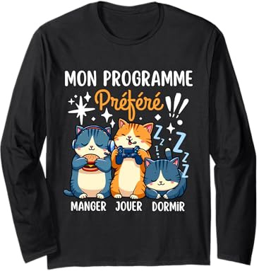Idée Cadeau Pour Ado Gamer garçon geek humour noël Manche Longue