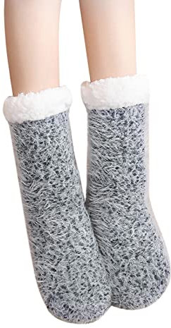 Winter Komfort Socken für Damen 2025 Frauen Bodensocken Erwachsene Schneesocken Schlafsocken Teppich Socken Herbst und Winter Warm Verdickte Plüsch Hausschuhe Socken Kleinkind Kurze Socken Mädchen,