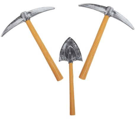 Cabilock Set De 3 Hachas De Utilería Accesorios De Pico De Espuma Para Disfraz y Halloween