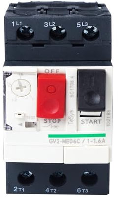 KVEIYIIC Disjoncteur Moteur GV2-ME avec Protection magnétothermique GV2-ME06C GV2-ME07C GV2-ME08C GV2-ME10C GV2-ME14C(GV2-ME08C)