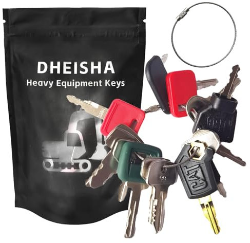 15pcs Plant Key Set, Universal Plant Dumper Machine Replacement Ignition Key Set for Machinery, Agricultural Vehicles, Excavators, Trucks, Graders, Dozers, Backhoes