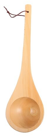 Cabilock Louche Bois pour Bain Et Douche Louche De Cuisine Polyvalente pour Sauna