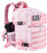 LHI Zaino Tattico Militare 25/35 litri con Sistema Molle - Per Trekking, Ciclismo e Attività Outdoor Uomo/Donna (Design Esercito Italiano) - Rosa